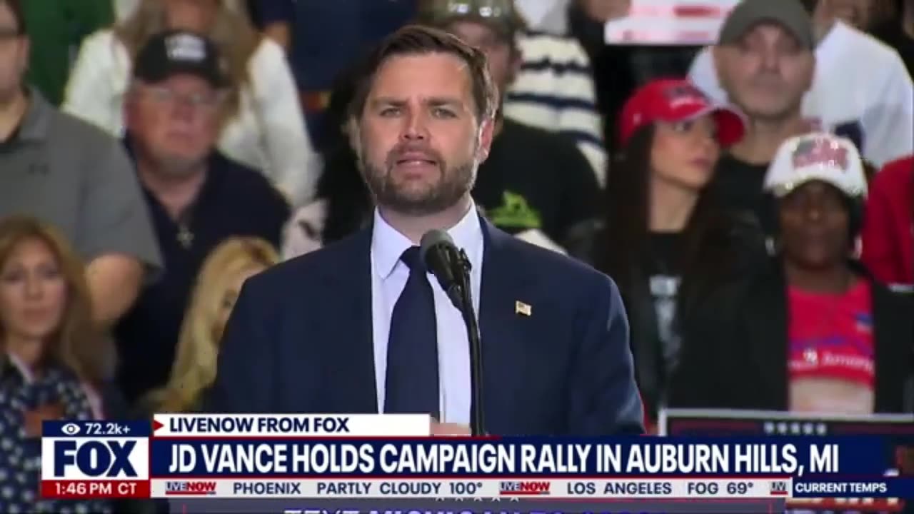 JD Vance Rally Auburn Hills Michigan