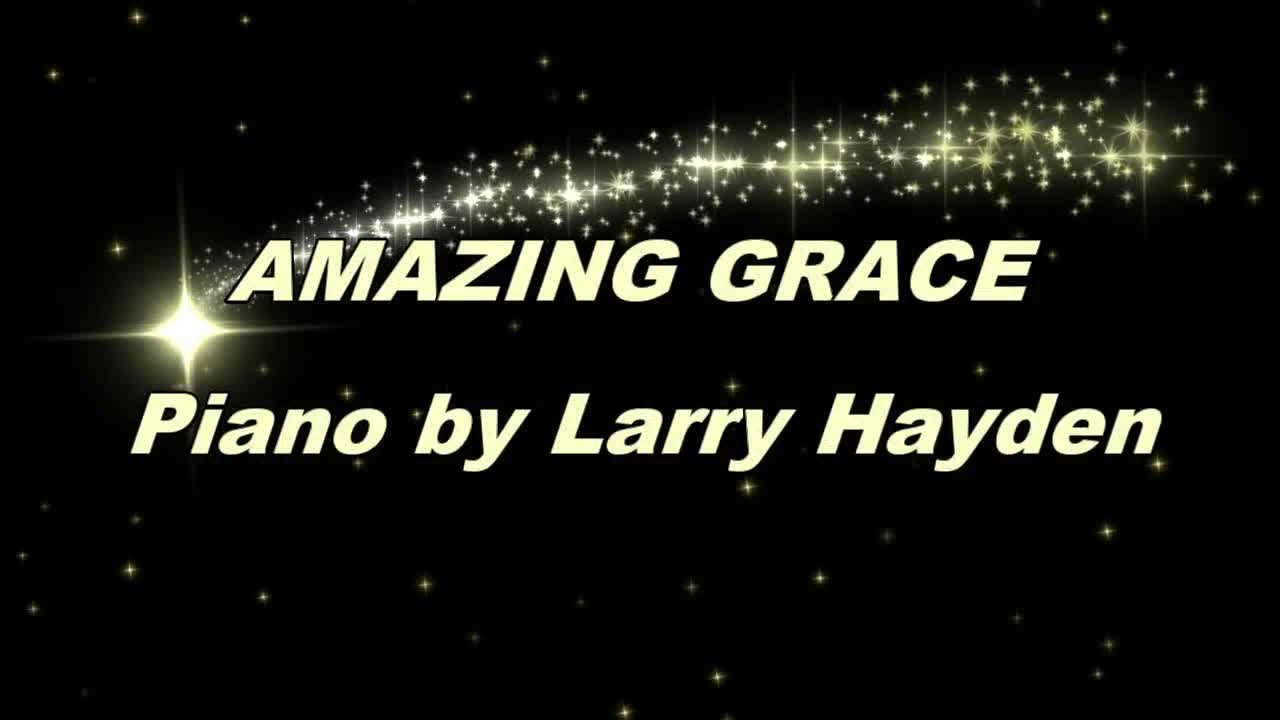 Amazing Grace piano solo