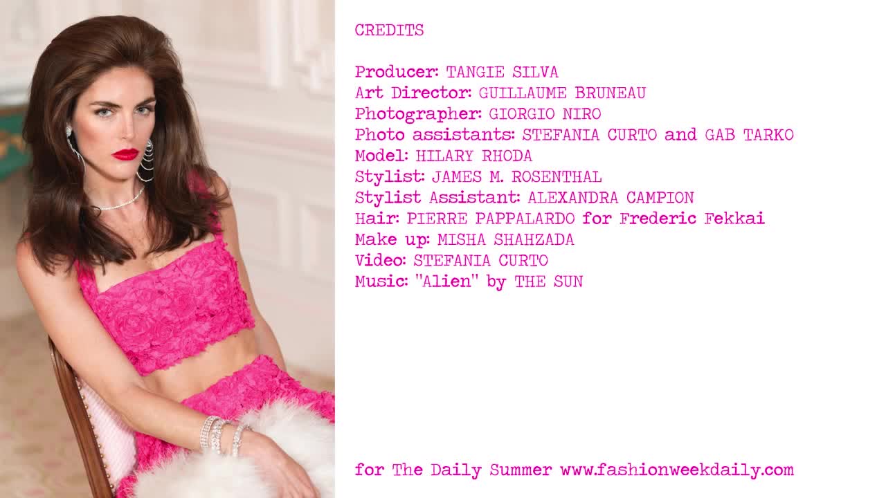 Top model, Hilary Rhoda photo shoot for The Daily Summer Luxury Issue