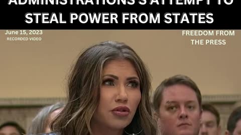 Kristi Noem with an EPIC Takedown of the Biden Overreach.