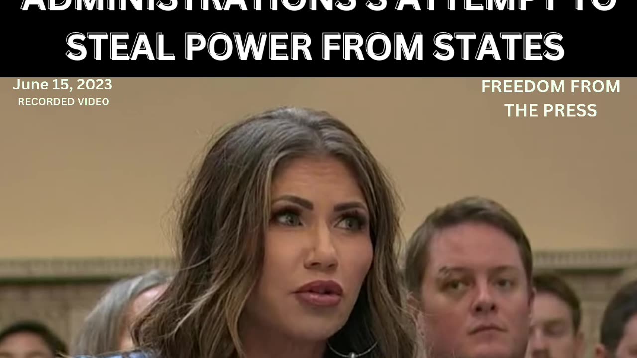 Kristi Noem with an EPIC Takedown of the Biden Overreach.