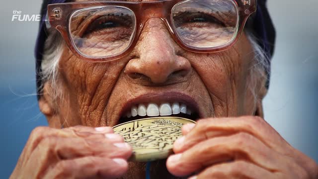 101-Year Old Woman WINS GOLD in 100 Meter Race at World Masters Games