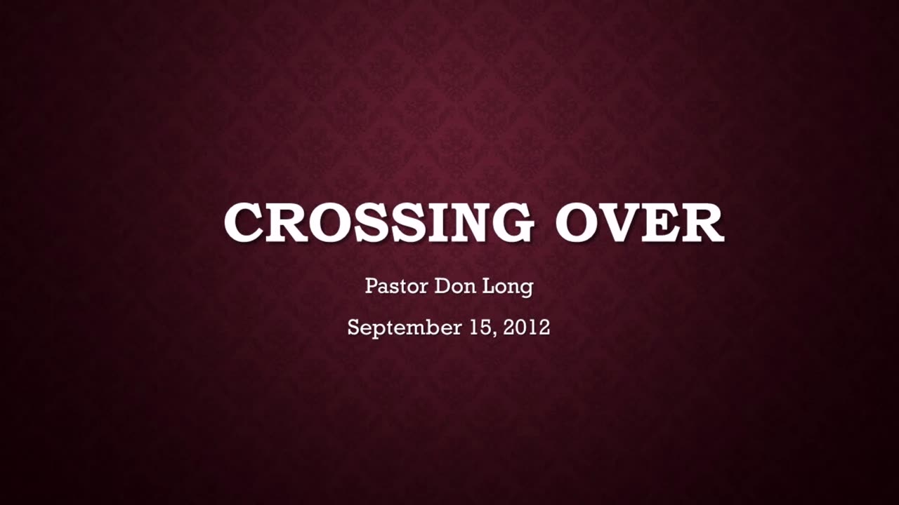 Crossing Over (September 15, 2012)
