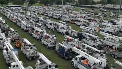 WOW! Lineman getting ready for Hurricane Milton !!