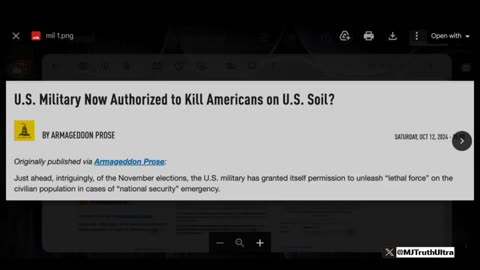Ron Paul Warns that the US Military has now been Authorized to Kill Americans on US Soil