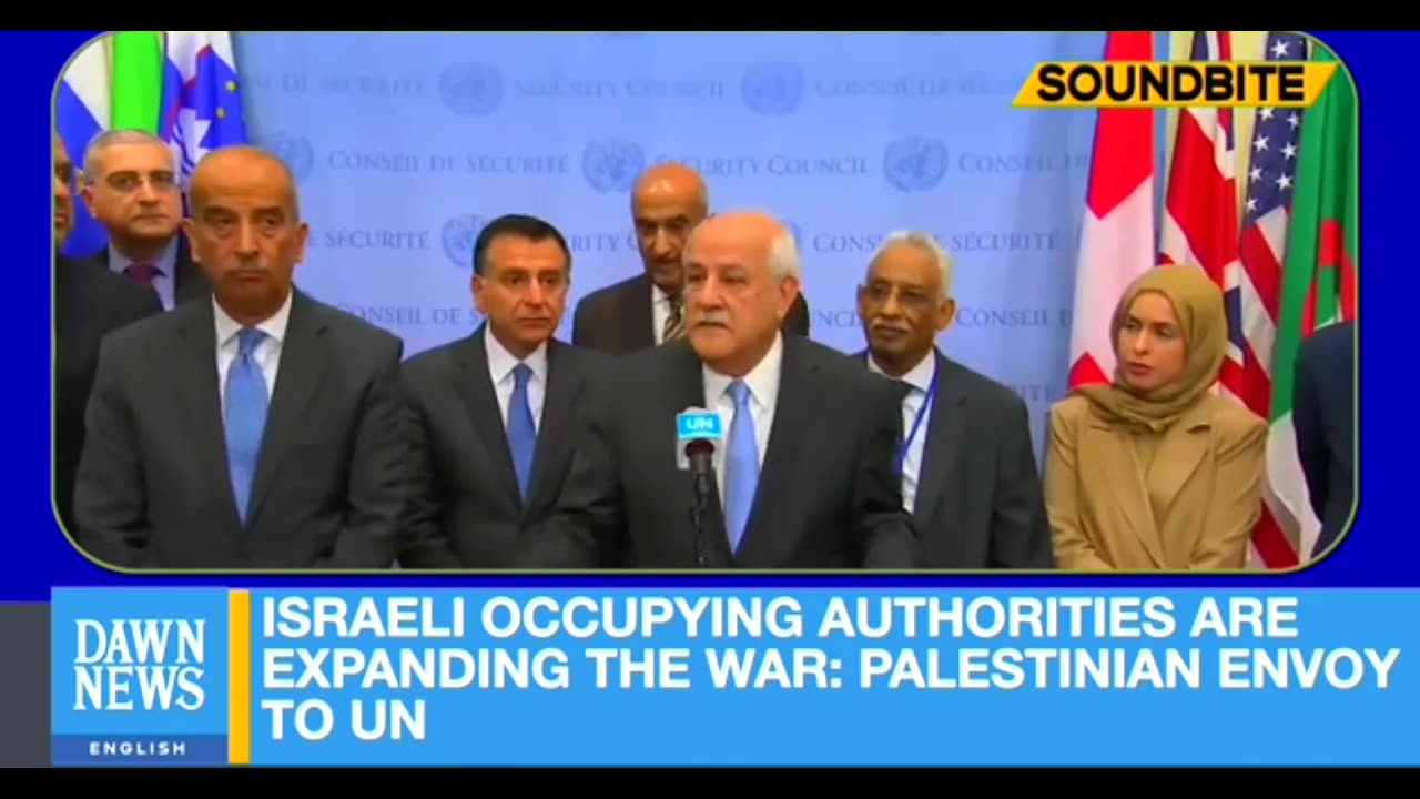 Israeli occupying authorities are expanding the war: Palestinian envoy to UN