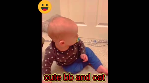 Cute cat playing with baby@ChhiringOfficials
