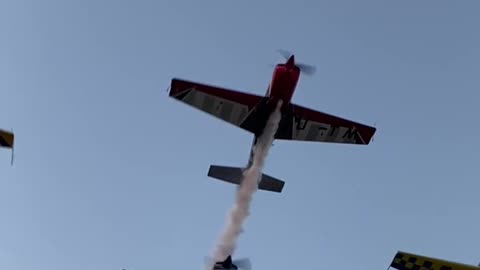 Acrobacy airplane