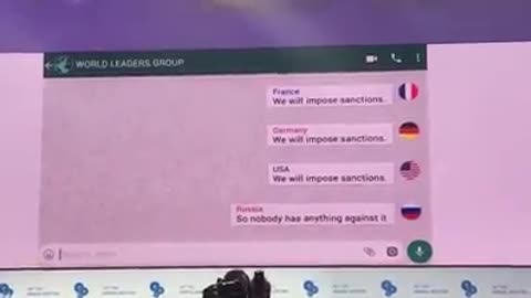 IF COUNTRIES HAVE A GROUP CHAT