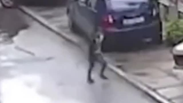 Drunk man' hurls GRENADE at kids playing in the street #Shorts