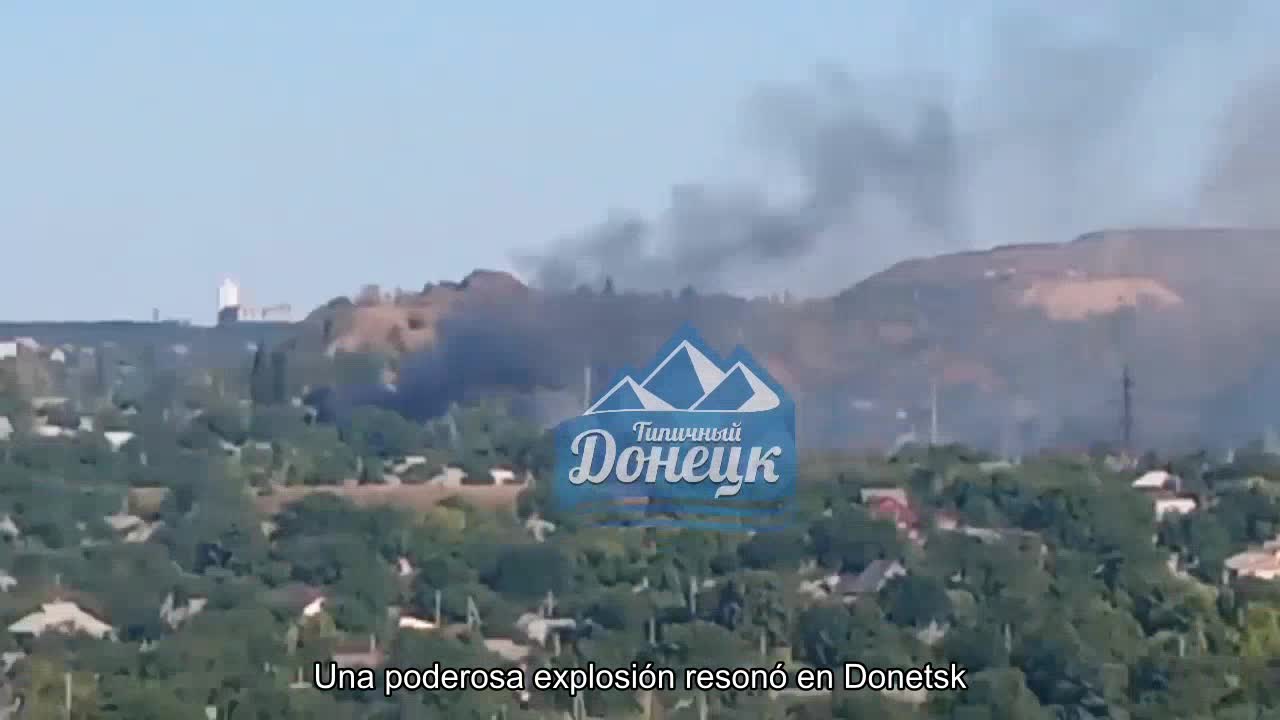 Una poderosa explosión resonó en Donetsk