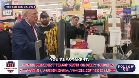 SHOCK MOMENT: Trump Surprises Grocery Store Customer By Paying For Their Items At Pennsylvania Store