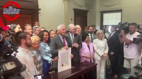 WATCH: Nassau County, New York, officially passes law banning face masks in public.