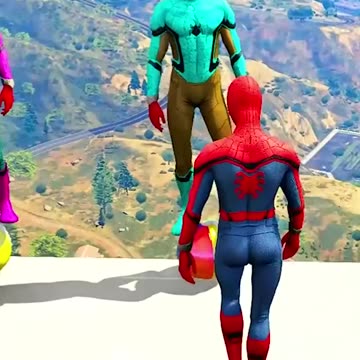 GTA 5 Epic Water Ragdolls Spider-Man Jumps Fails