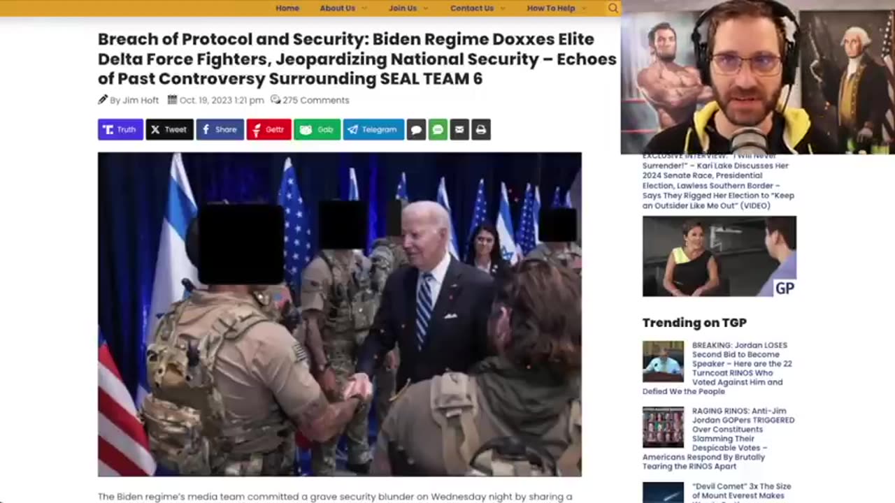 Salty Cracker - Biden Doxxed Delta Force In Attempt to Get Them Killed