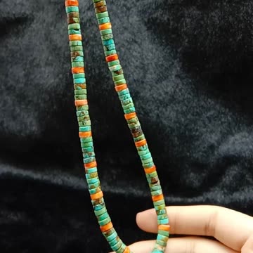 Natural turquoise spiny oyster mop sakura onyx pendant jewelry necklace Turquoise04