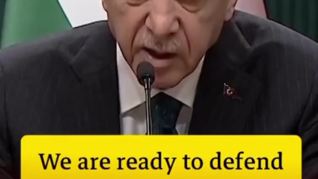 Turkey President Tayyab Erdogan speech Hamas Vs Israel