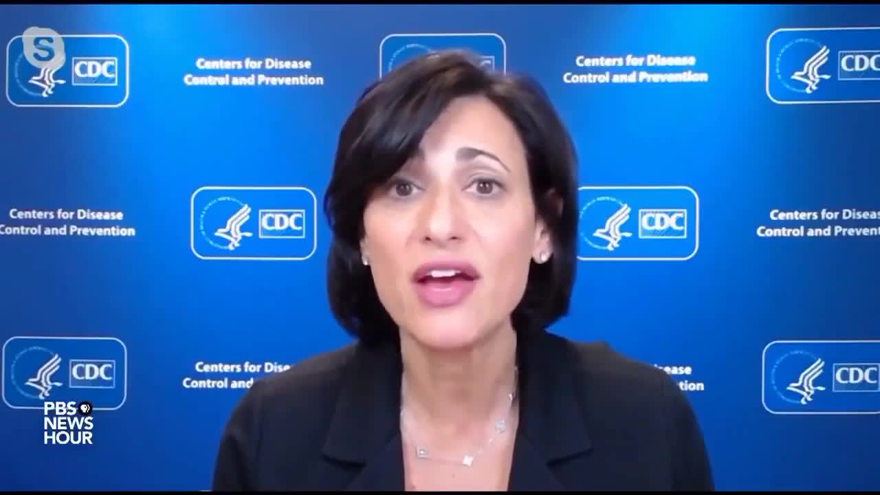 CDC director Rochelle walensky has a freudian slip moment *see description*