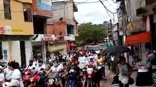 Marcha por mujer golpeada en Santa Rosa del Sur