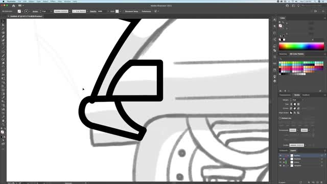 Illustrator painting - teach you how to draw a retro cute turtle scooter 3