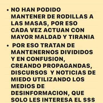 LA ELITE Y SUS LACAYOS GOBERNANTES ESTAN PERDIENDO EL CONTROL