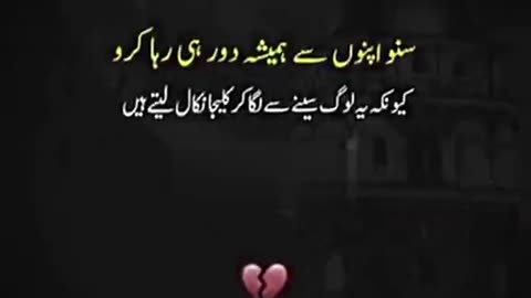 Sad urdu poetry