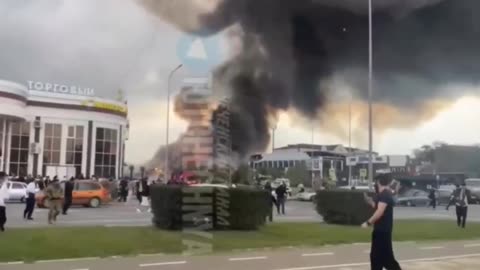 🇷🇺A powerful explosion at a gas station in Grozny.