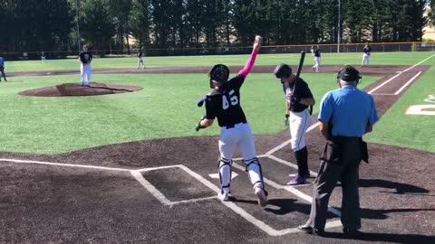 Evan Otte (RHP class of 2023) pitching at the PNW Invitational on Aug 3, 2022