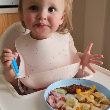 My Adorable Granddaughter Enjoying Her Supper