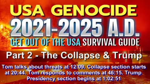 Friends Of David Goldberg USA GENOCIDE 2021-2025 A.D. The Collapse & Trump - PART 2