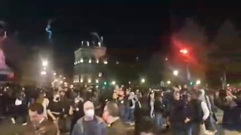 Scenes from the streets of France after the