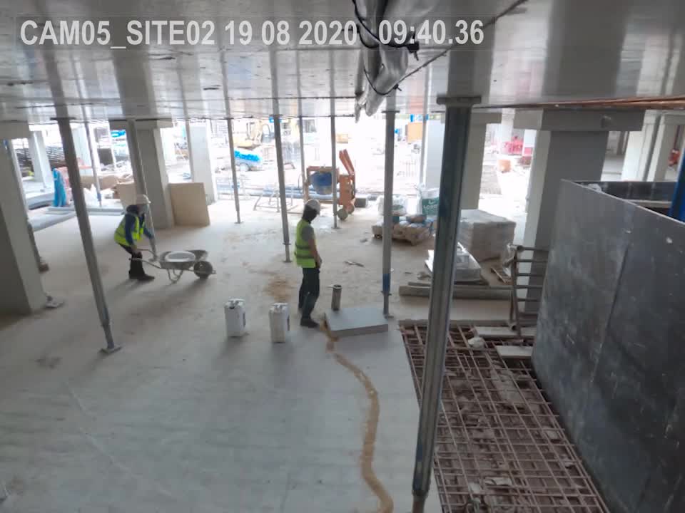 Worker Takes a Sneaky Break in Unfinished Pipe
