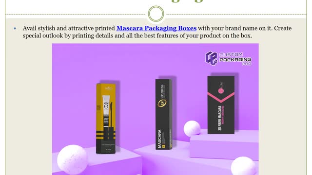 Mascara Packaging Boxes