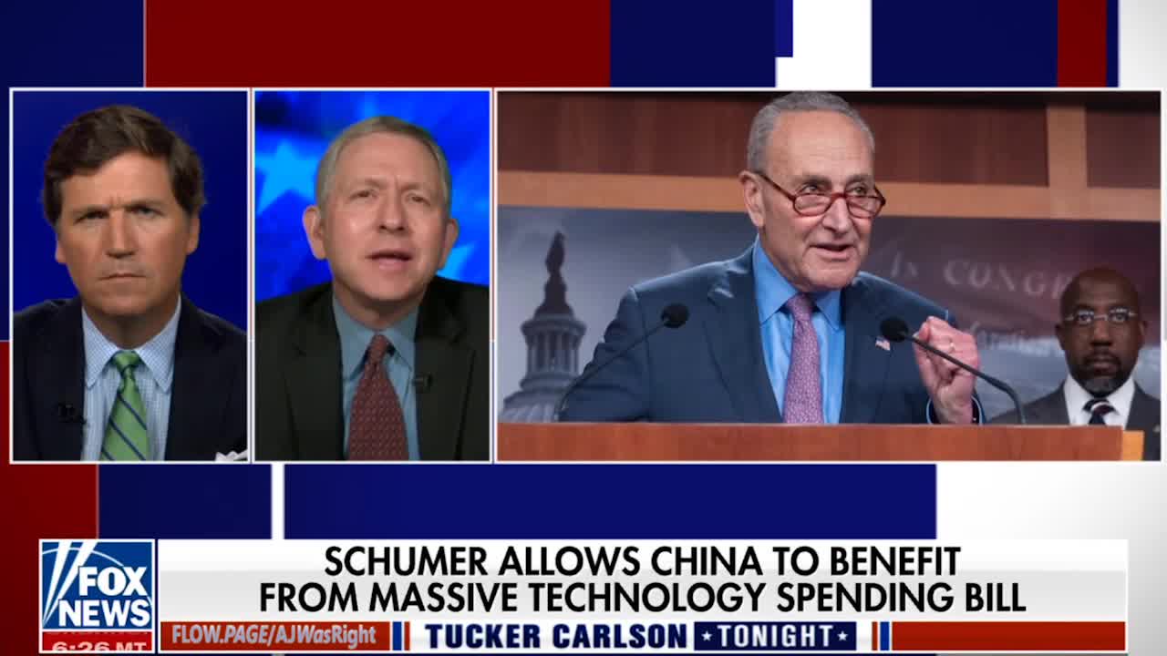 Tucker Carlson: Is Chuck Schumer Shilling For China? - 7/26/22 Full Segment