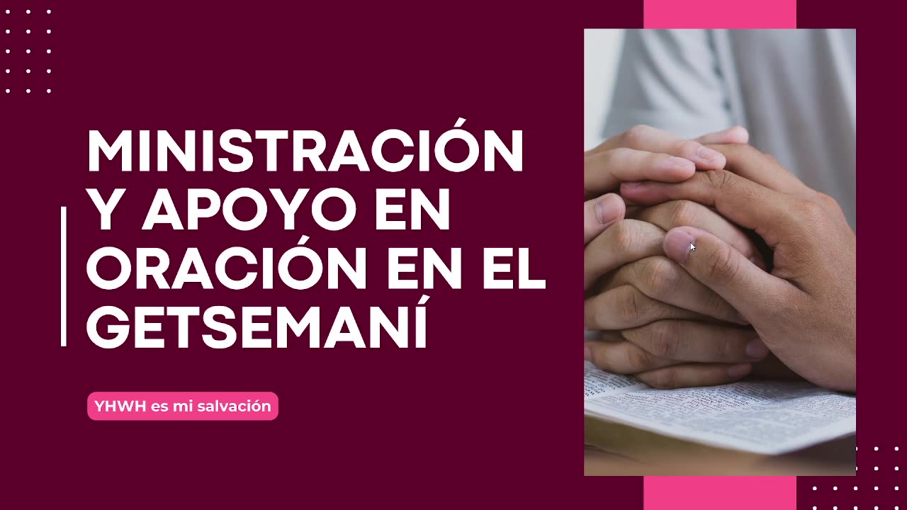 🛐 Ministración y apoyo en oración en el Getsemaní | Marcos 14:32