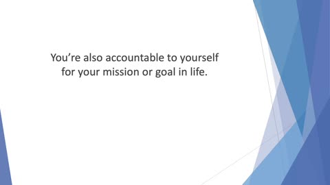 How to be accountable