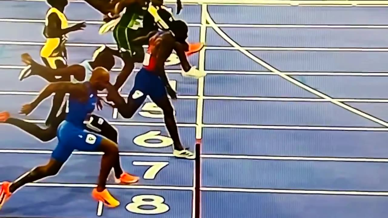 Photo finish men’s 100m