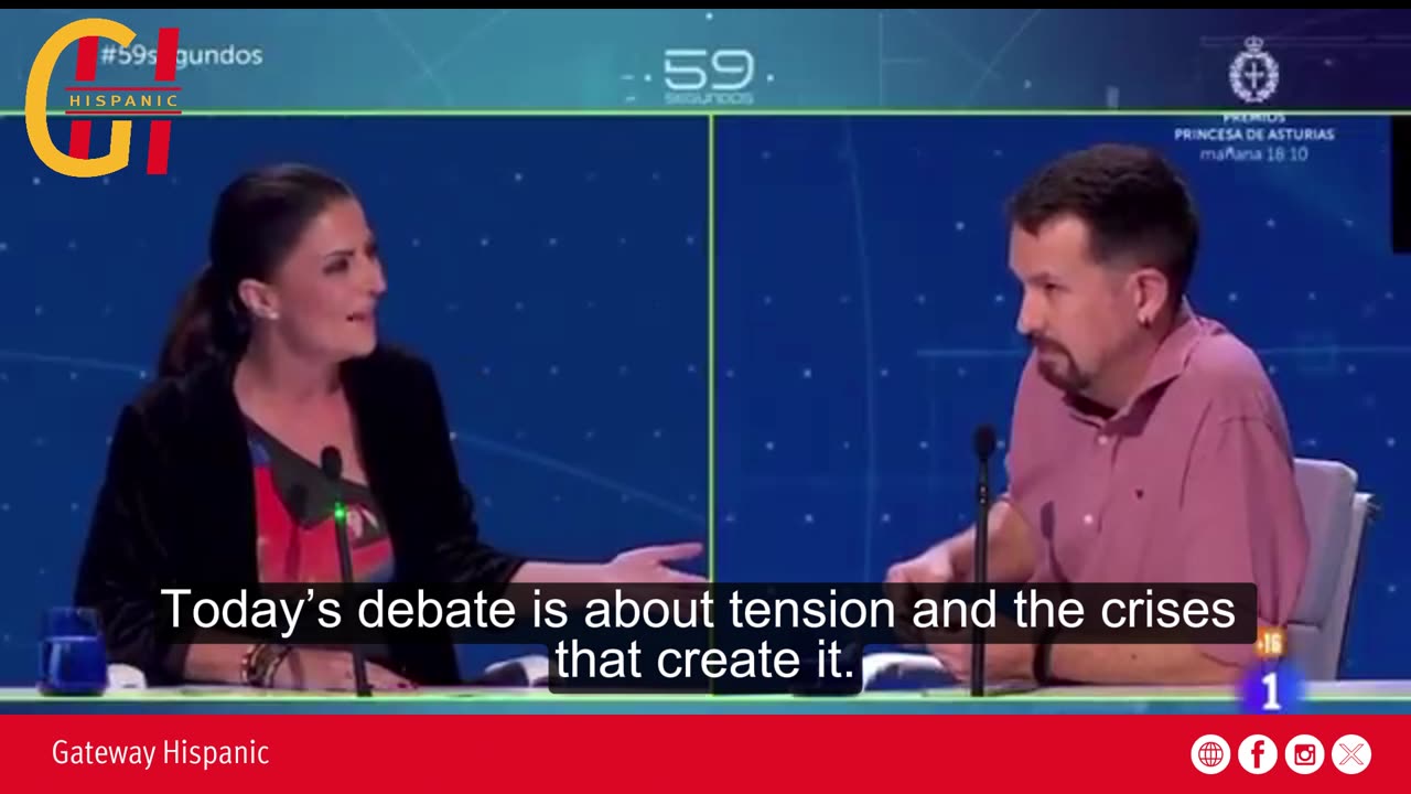 Macarena Olona Trapea el piso con Pablo Iglesias