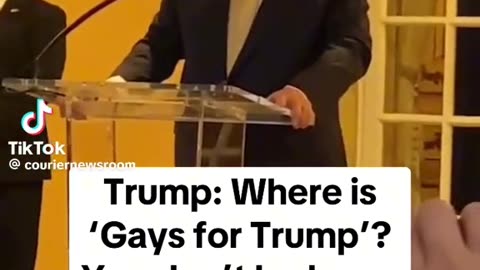 Where is Gays for Trump? You don't look gay