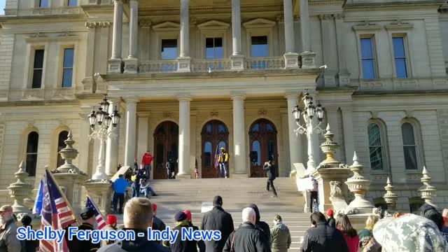 Proud Boys speak in Lansing, MI at the Stop the Steal rally