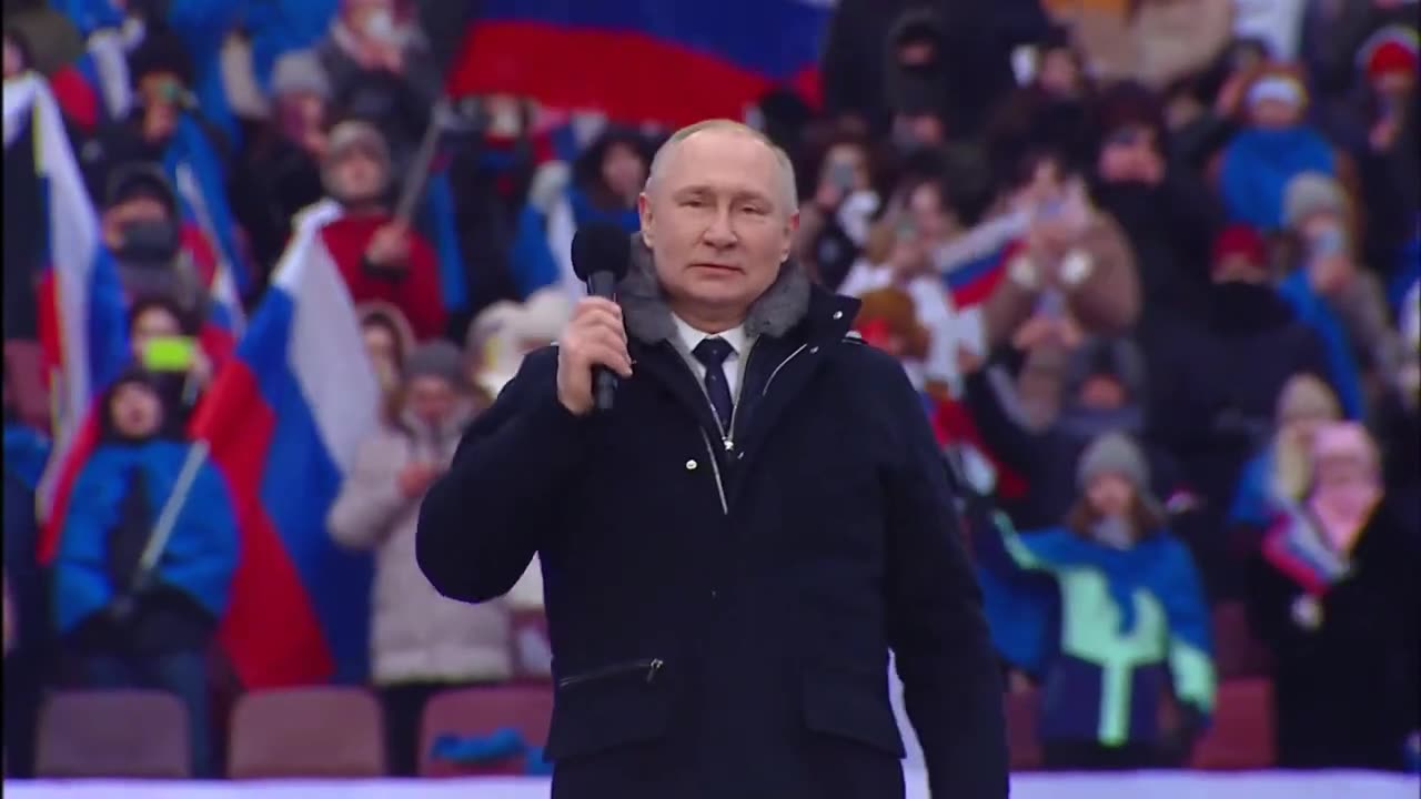 Let's stand up Shaman Putin's speech