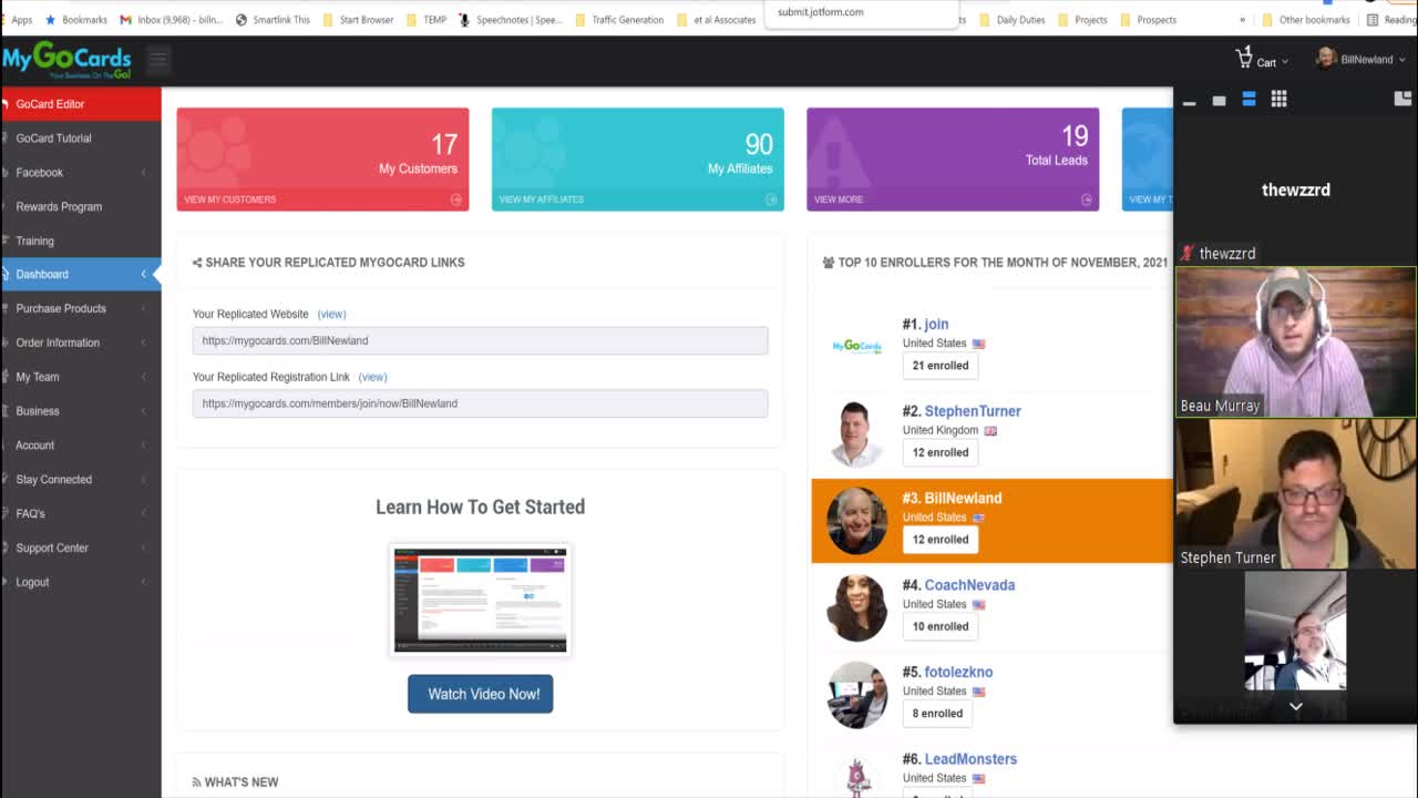 MyGoCards Training ~ 11/15/2021