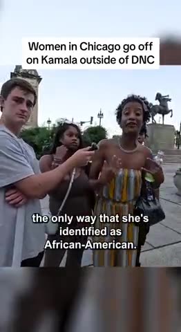 Two black women in Chicago just TORCHED Kamala Harris outside of the DNC