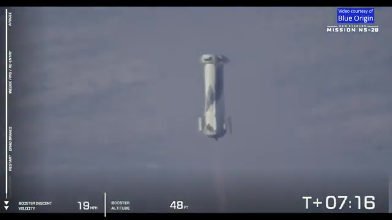 Blue Origin Launches Crewed New Shepard NS-28 Spacecraft