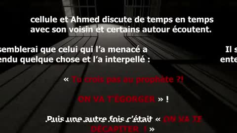 Ahmed [Moualek] menacé en prison par les adorateurs de mahomet le juif. Juif/Ya-Houd = Pas de Guide.