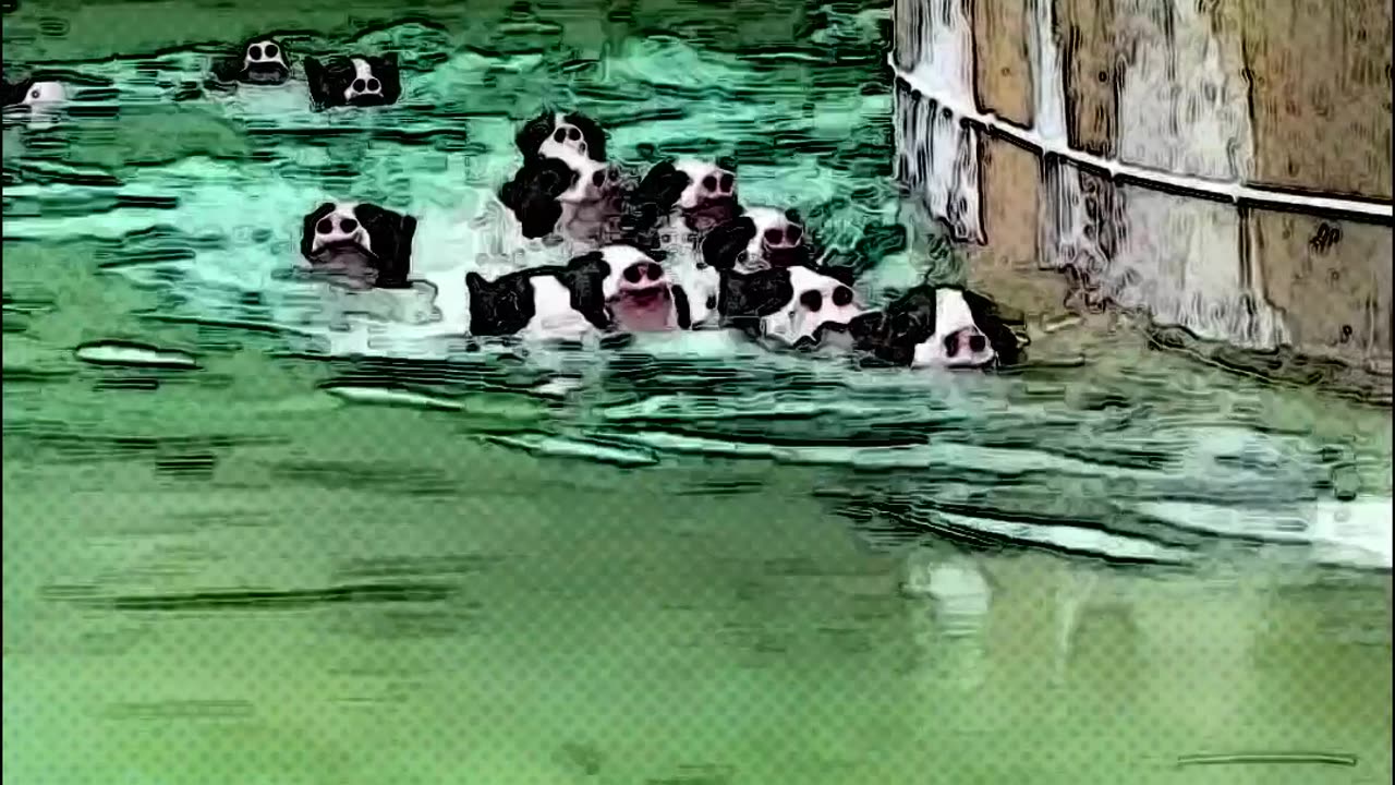 Swimming Pigs