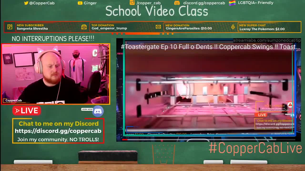CopperCab reacts to videos being made from his livestream in livetime