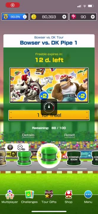 Mario Kart Tour - Another Free Bowser vs. DK Pipe 1 Pull (This Pipe Is Trash)