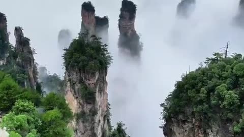 Zhangjiajie National Forest Park after the rain