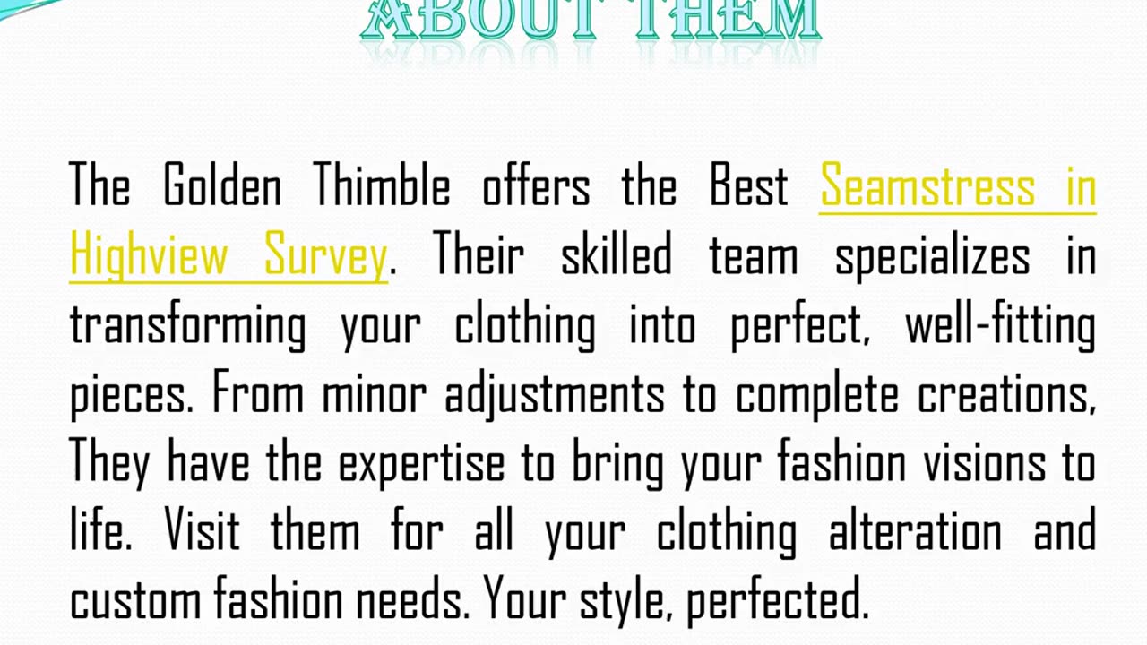 Want to get the Best Custom Dresses in Highview Survey